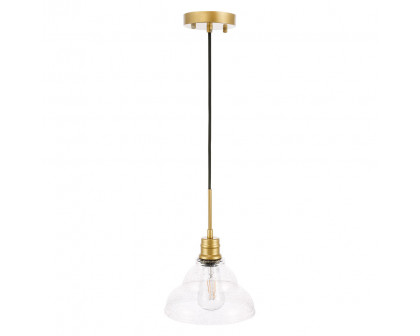 Elegant Pendant Light - Brass, L 8.5" (LD6218BR)