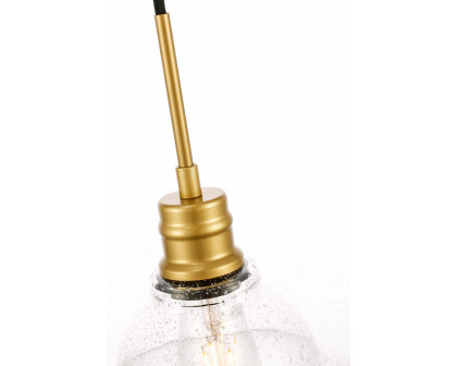 Elegant Pendant Light - Brass, L 8.5" (LD6218BR)