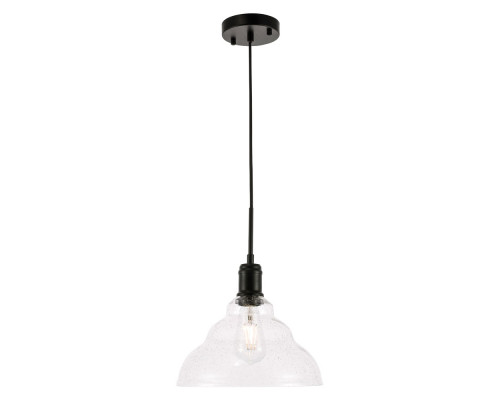 Elegant Pendant Light - Black, L 11" (LD6219BK)