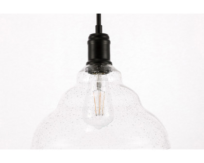 Elegant Pendant Light - Black, L 11" (LD6219BK)