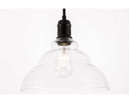 Elegant Pendant Light - Black, L 11" (LD6219BK)