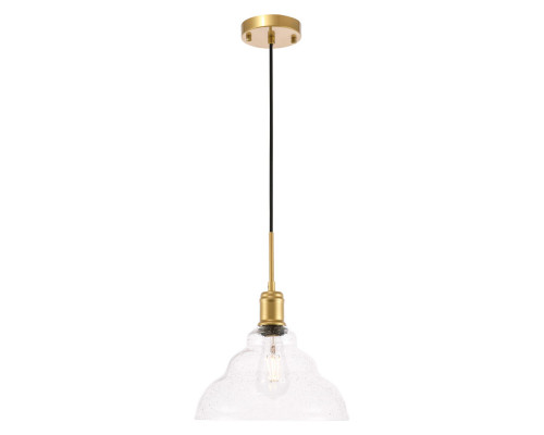 Elegant Pendant Light - Brass, L 11" (LD6221BR)