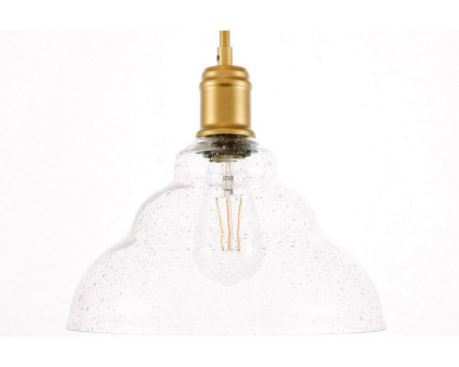 Elegant Pendant Light - Brass, L 11" (LD6221BR)