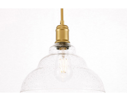 Elegant Pendant Light - Brass, L 11" (LD6221BR)