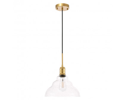 Elegant Pendant Light - Brass, L 11" (LD6221BR)