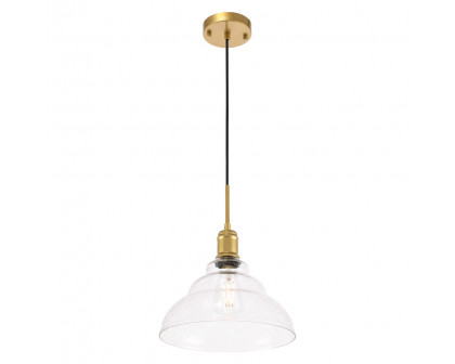 Elegant Pendant Light - Brass, L 11" (LD6221BR)