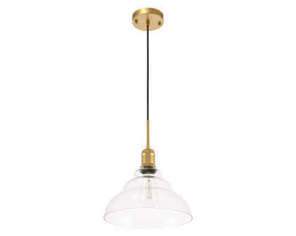 Elegant Pendant Light - Brass, L 11" (LD6221BR)