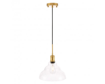 Elegant Pendant Light - Brass, L 11" (LD6221BR)