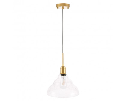 Elegant Pendant Light - Brass, L 11" (LD6221BR)