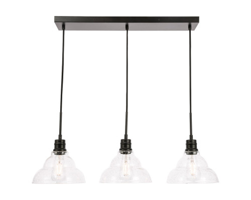 Elegant Pendant Light - Black, L 34.5" (LD6222BK)