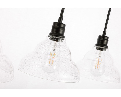 Elegant Pendant Light - Black, L 34.5" (LD6222BK)