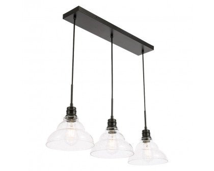 Elegant Pendant Light - Black, L 34.5" (LD6222BK)