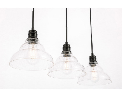 Elegant Pendant Light - Black, L 34.5" (LD6222BK)