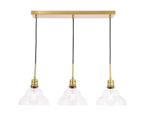 Elegant Pendant Light - Brass, L 34.5" (LD6224BR)