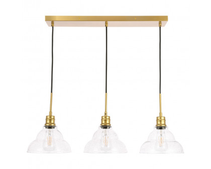 Elegant Pendant Light - Brass, L 34.5" (LD6224BR)