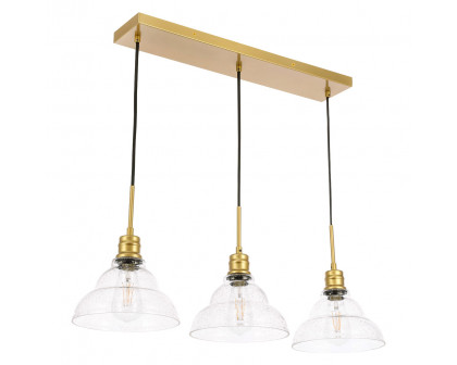 Elegant Pendant Light - Brass, L 34.5" (LD6224BR)