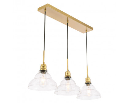 Elegant Pendant Light - Brass, L 34.5" (LD6224BR)