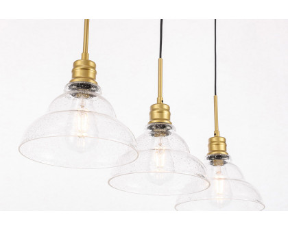 Elegant Pendant Light - Brass, L 34.5" (LD6224BR)