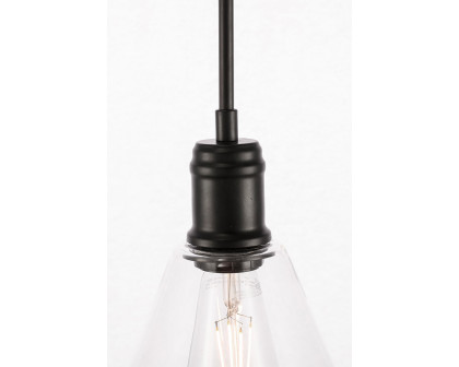 Elegant Pendant Light - Black, L 10" (LD6225BK)