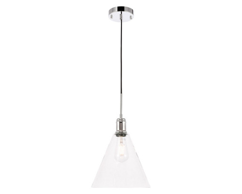 Elegant Pendant Light - Chrome, L 10" (LD6226C)