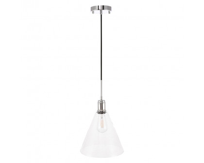 Elegant Pendant Light - Chrome, L 10" (LD6226C)