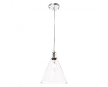 Elegant Pendant Light - Chrome, L 10" (LD6226C)