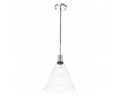 Elegant Pendant Light - Chrome, L 10" (LD6226C)