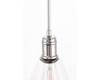 Elegant Pendant Light - Chrome, L 10" (LD6226C)