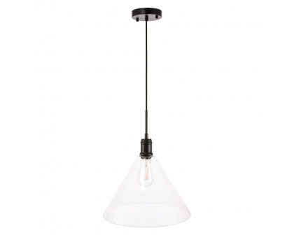 Elegant Pendant Light - Black, L 13.75" (LD6228BK)