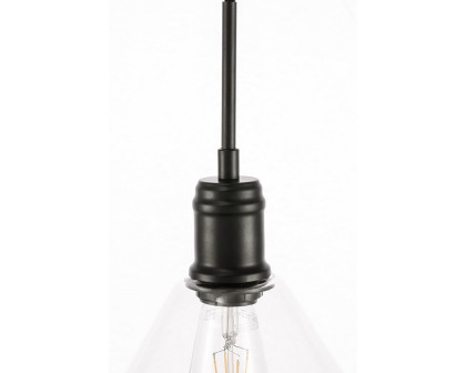 Elegant Pendant Light - Black, L 13.75" (LD6228BK)