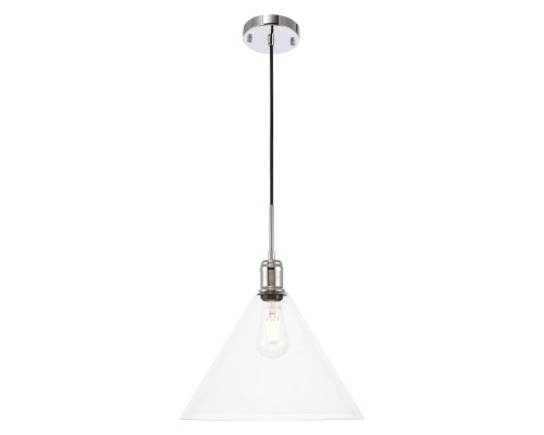 Elegant Pendant Light - Chrome, L 13.75" (LD6229C)