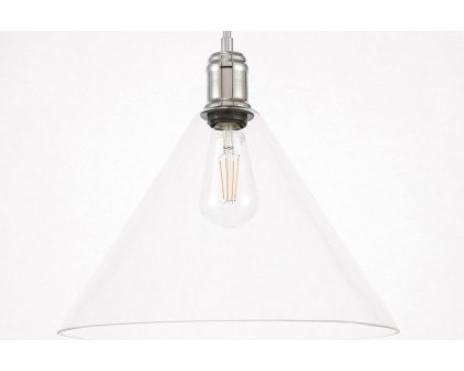 Elegant Pendant Light - Chrome, L 13.75" (LD6229C)