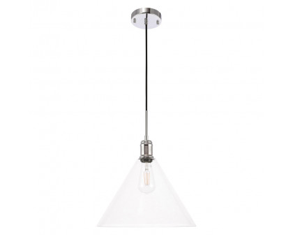 Elegant Pendant Light - Chrome, L 13.75" (LD6229C)