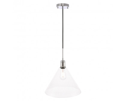 Elegant Pendant Light - Chrome, L 13.75" (LD6229C)