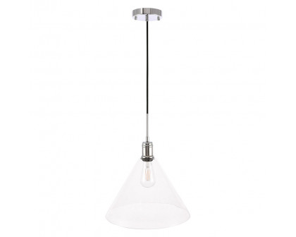 Elegant Pendant Light - Chrome, L 13.75" (LD6229C)