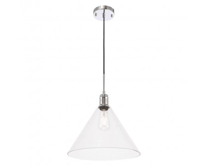 Elegant Pendant Light - Chrome, L 13.75" (LD6229C)