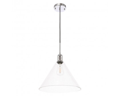 Elegant Pendant Light - Chrome, L 13.75" (LD6229C)