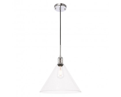 Elegant Pendant Light - Chrome, L 13.75" (LD6229C)