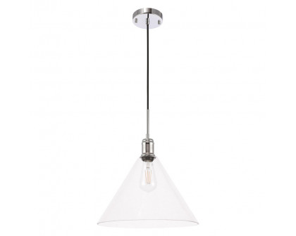 Elegant Pendant Light - Chrome, L 13.75" (LD6229C)