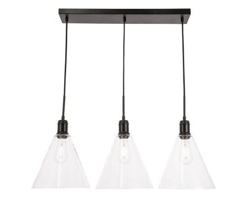 Elegant Pendant Light - Black, L 36" (LD6231BK)