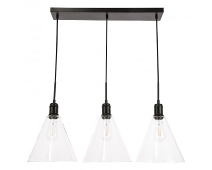 Elegant Pendant Light - Black, L 36" (LD6231BK)