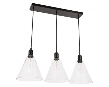 Elegant Pendant Light - Black, L 36" (LD6231BK)