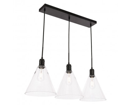 Elegant Pendant Light - Black, L 36" (LD6231BK)