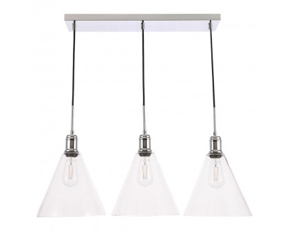 Elegant Pendant Light - Chrome, L 36" (LD6232C)