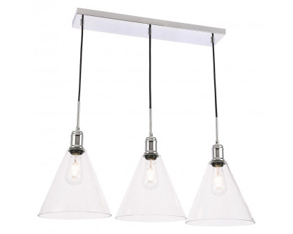 Elegant Pendant Light - Chrome, L 36" (LD6232C)