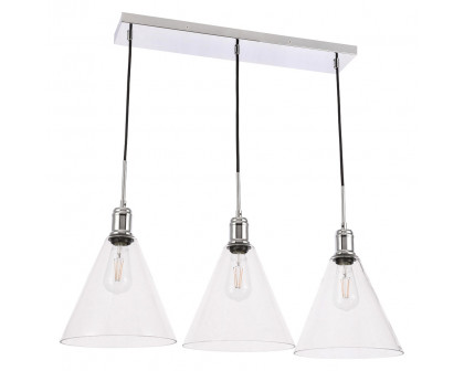 Elegant Pendant Light - Chrome, L 36" (LD6232C)