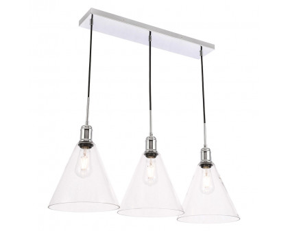 Elegant Pendant Light - Chrome, L 36" (LD6232C)