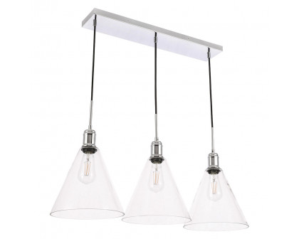 Elegant Pendant Light - Chrome, L 36" (LD6232C)