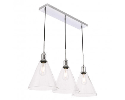 Elegant Pendant Light - Chrome, L 36" (LD6232C)