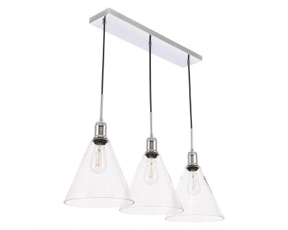 Elegant Pendant Light - Chrome, L 36" (LD6232C)